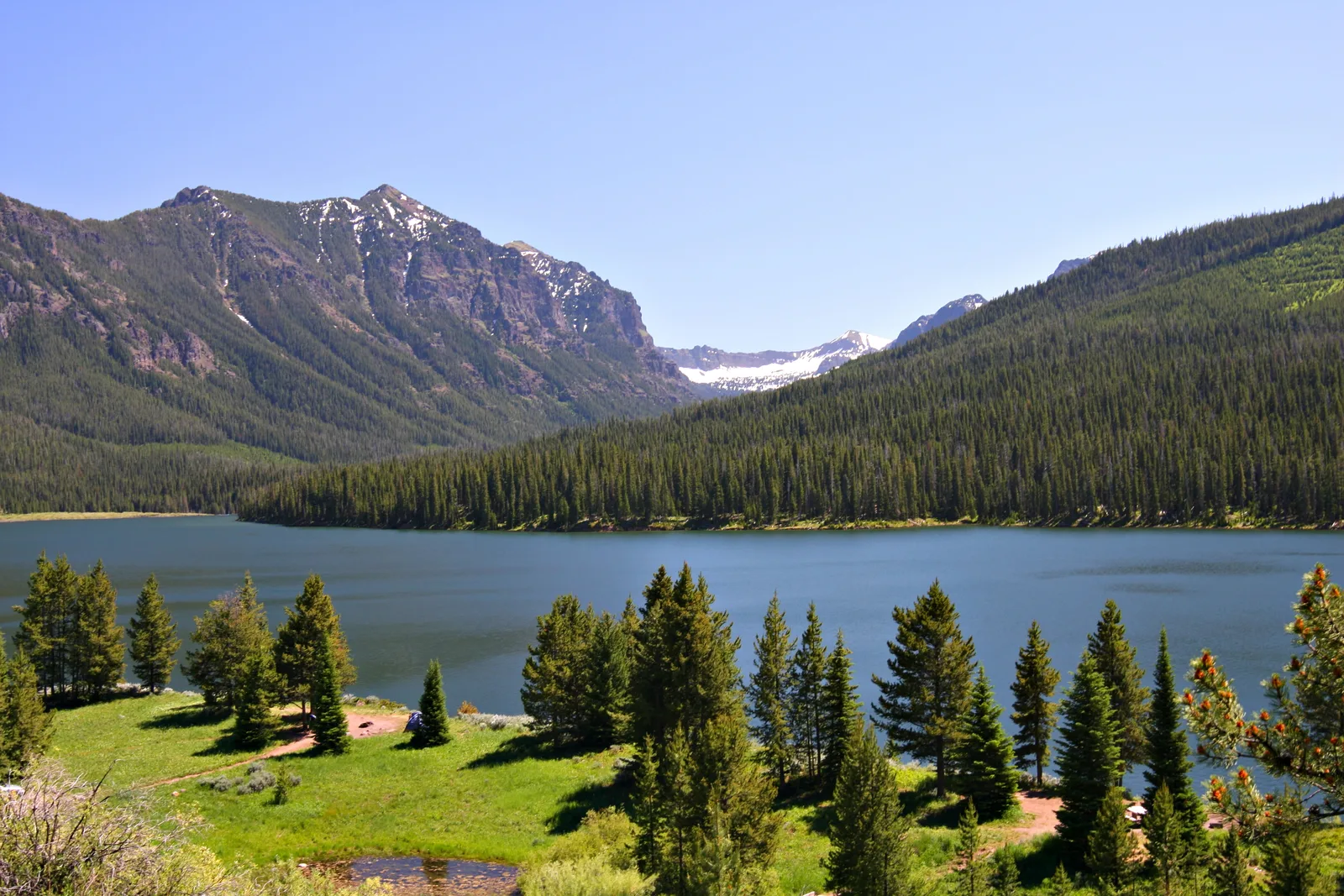 A Bozeman lake representing local water infrastructure.